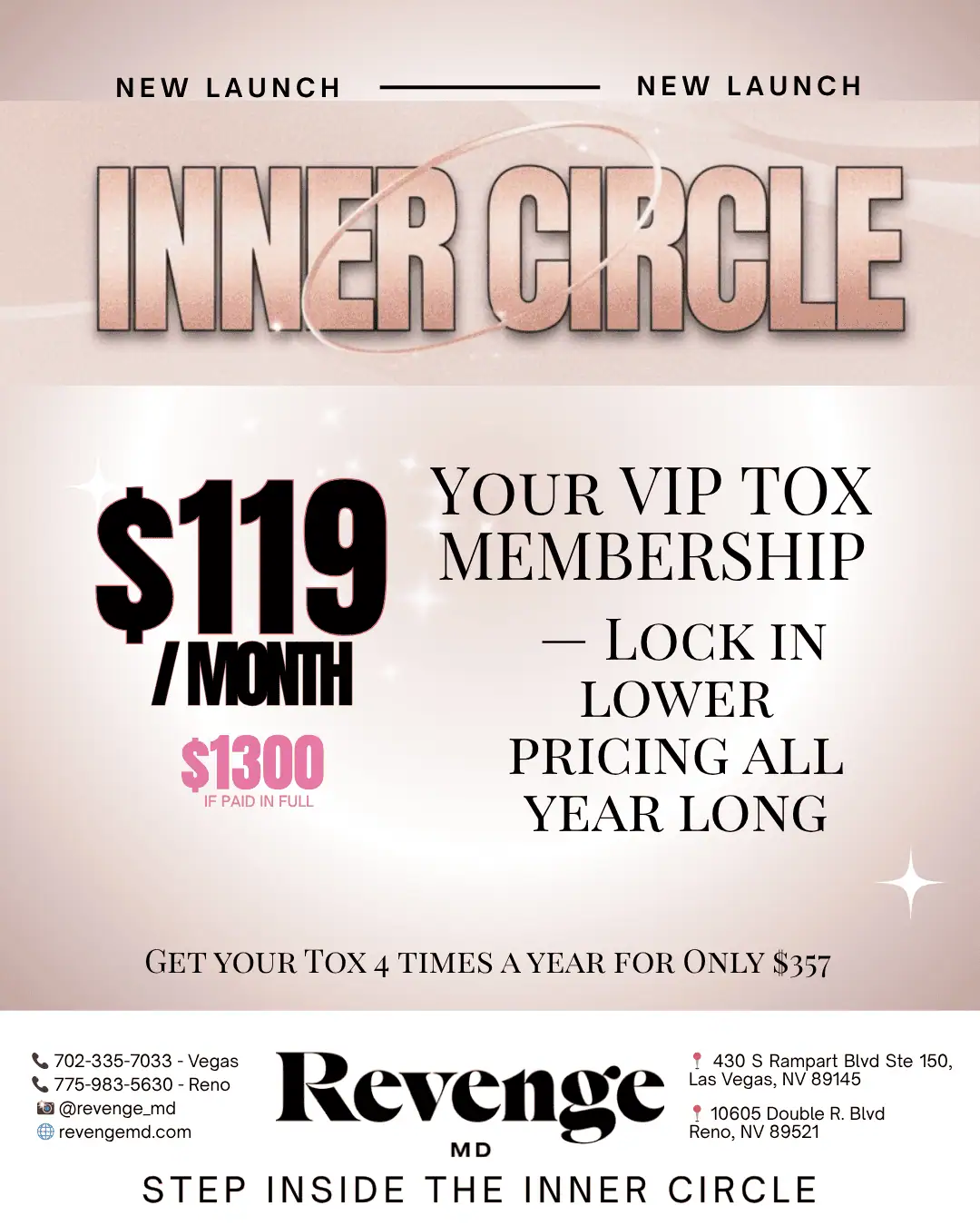Inner circle in Las Vegas & Reno, NV